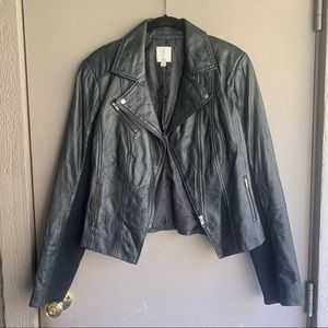 Halogen Leather Jacket